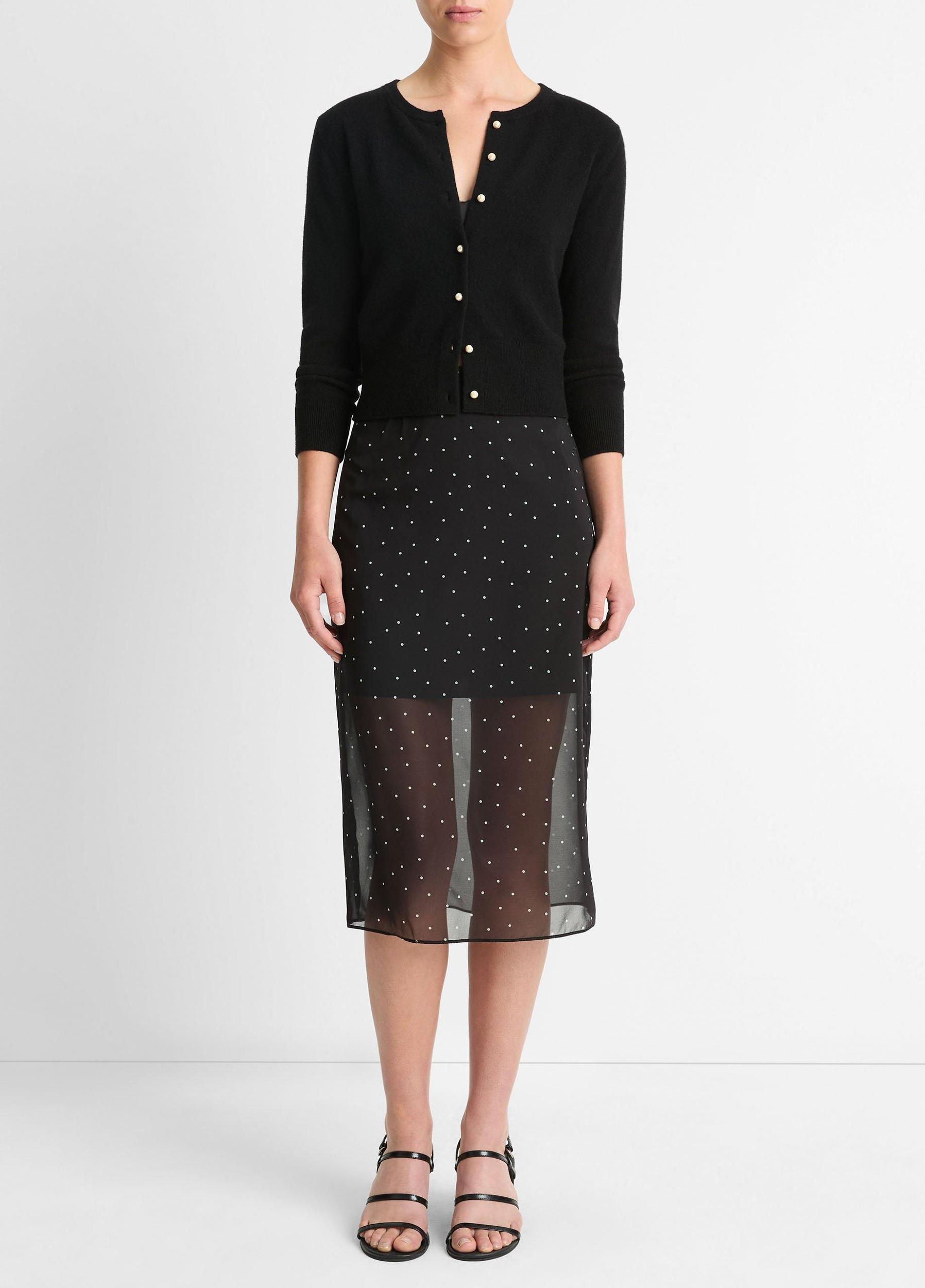 Pearl-Button Wool-Blend Cardigan Product Image