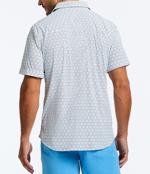 Robert Graham Avalon Stretch Knit Short Sleeve Woven Shirt Product Image