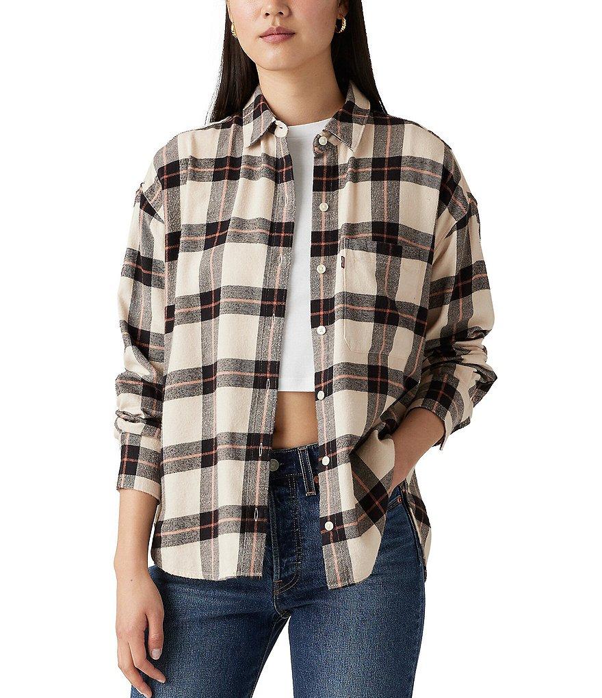 Levi's® Long Sleeve Henri Plaid Flannel Shirt Product Image