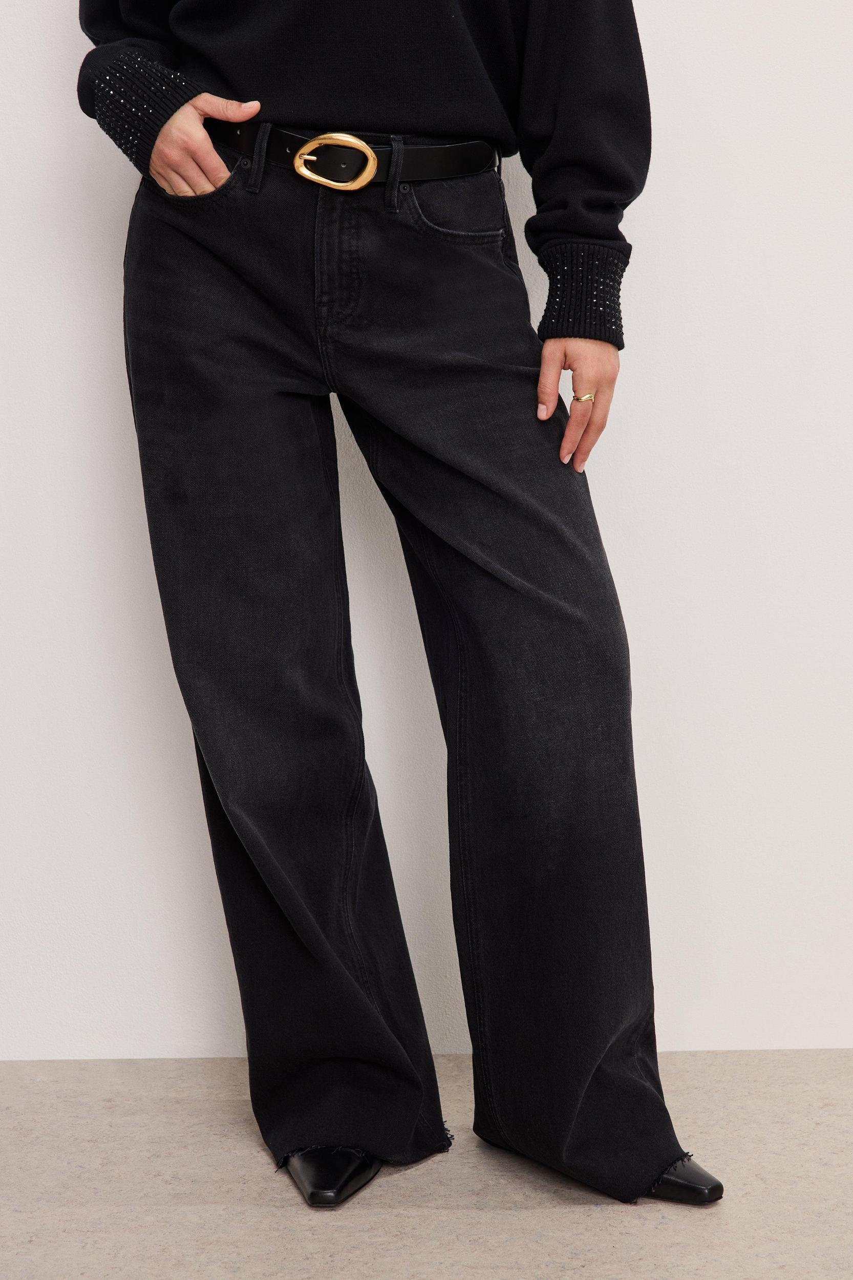 GOOD EASE PETITE RELAXED JEANS | BLACK324 Product Image