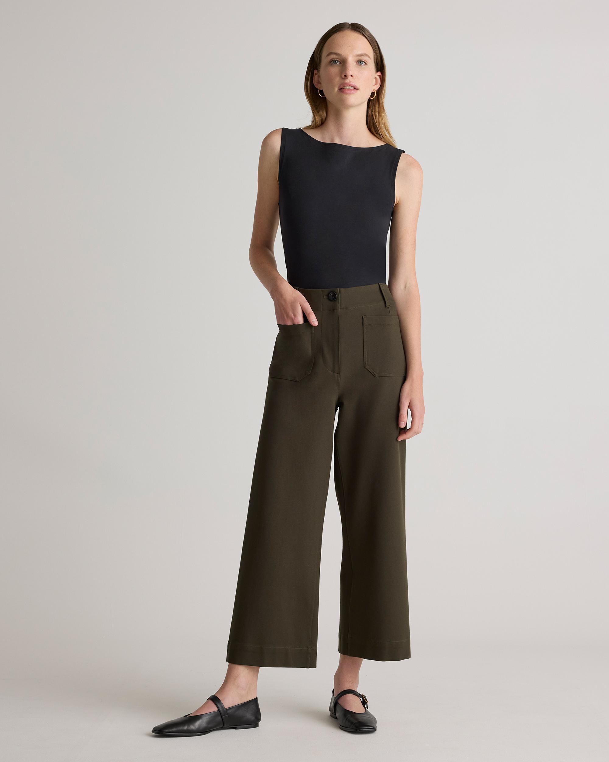 Quince | Women's Stretch Cotton Jersey Boat Neck Tank Top Organic Cotton Product Image