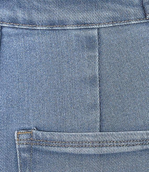 Good American Fit For Success Short Sleeve Point Collar Straight Leg Stretch Denim Flight Suit Product Image