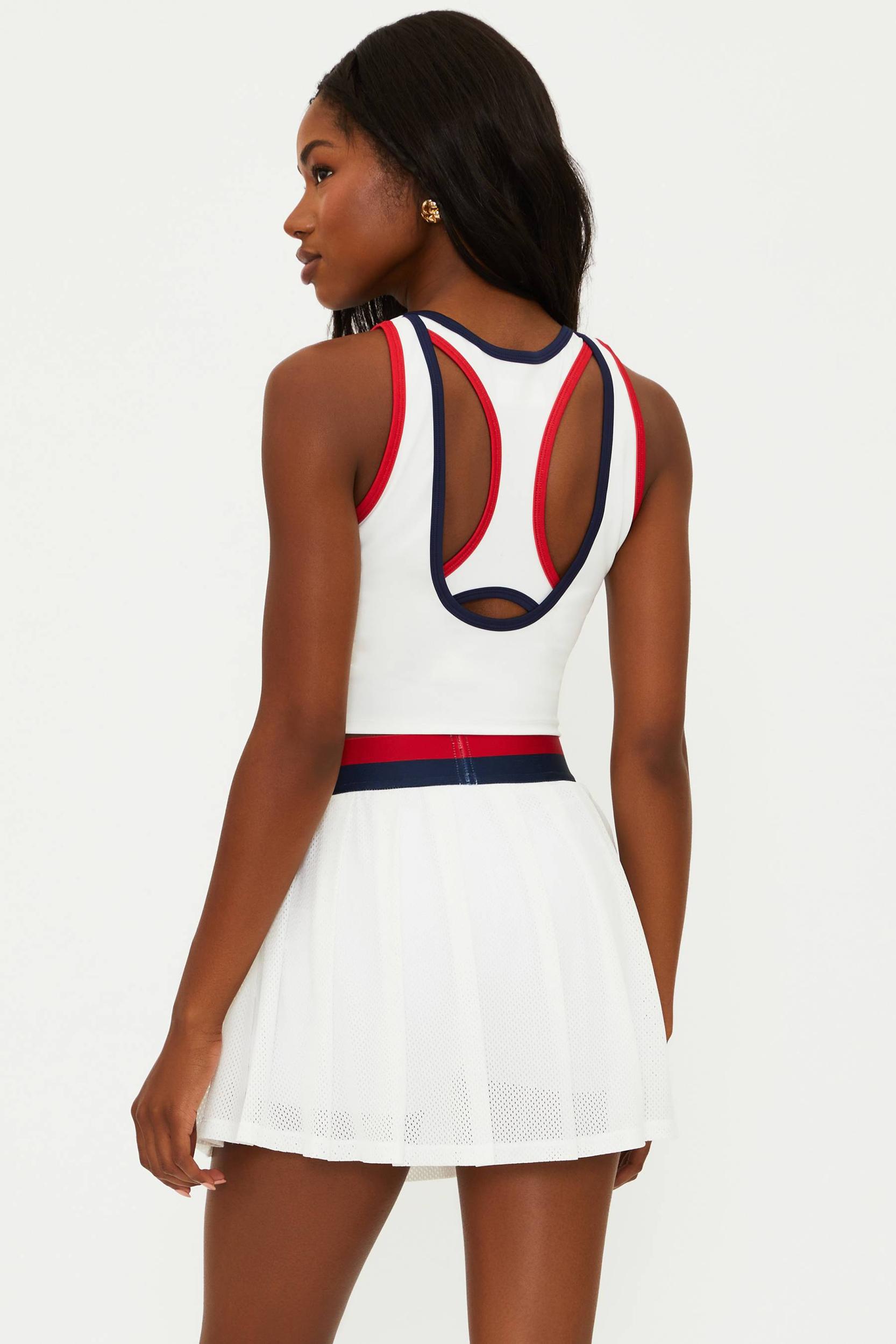 Irina Skirt Cherry Indigo Colorblock Product Image