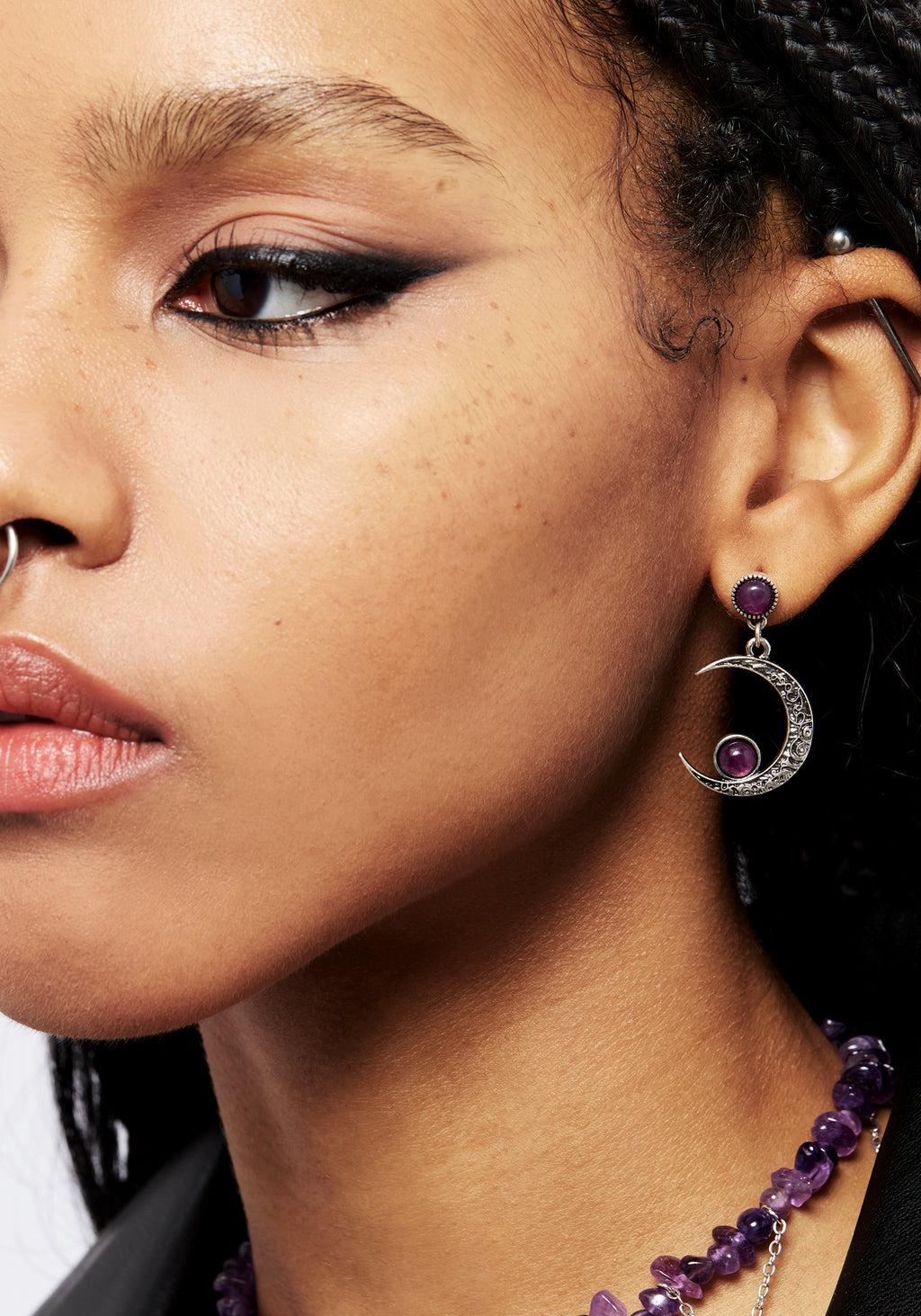 Eclipse Gem Drop Earrings Product Image