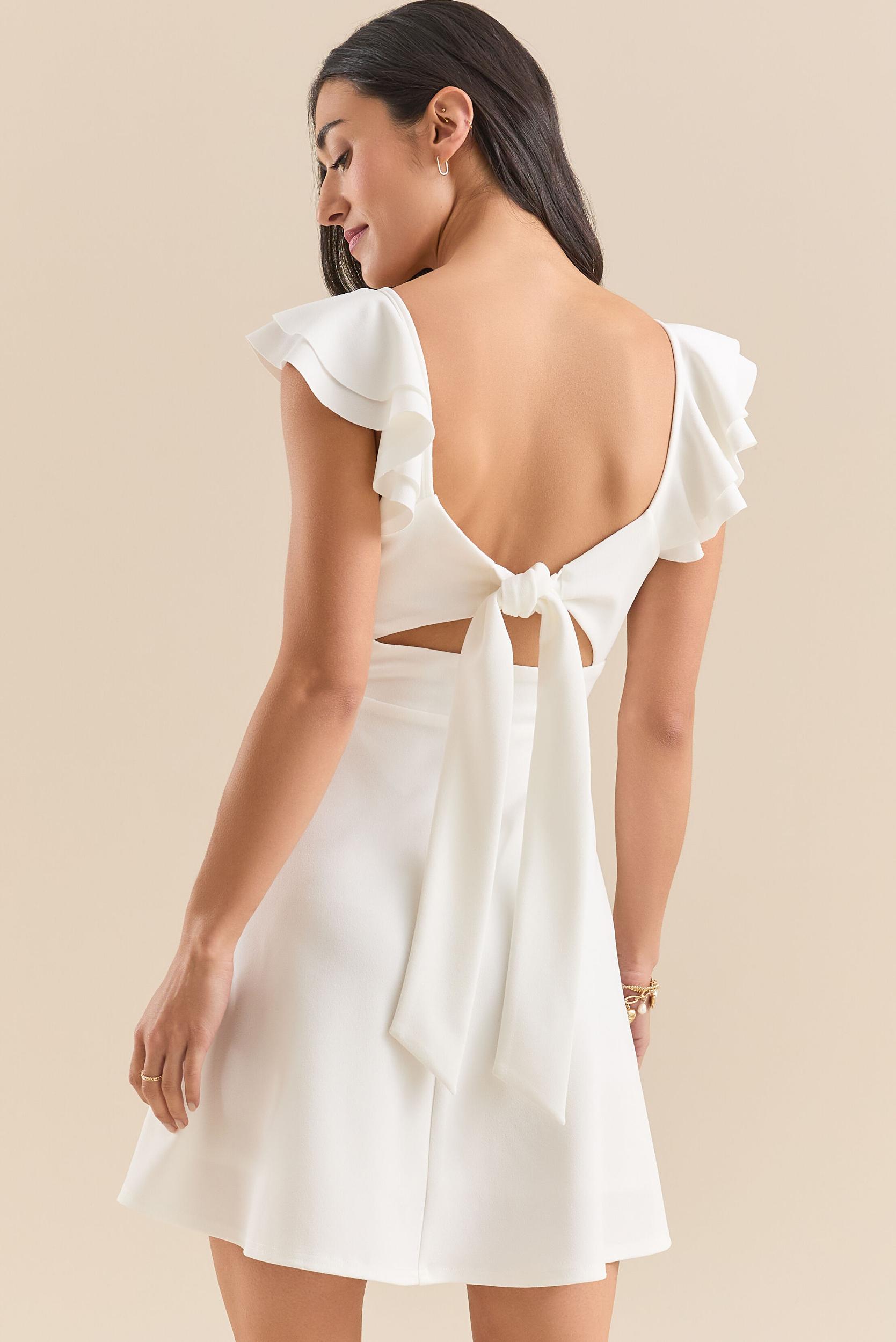 Veronica Flutter Sleeve Dress Product Image