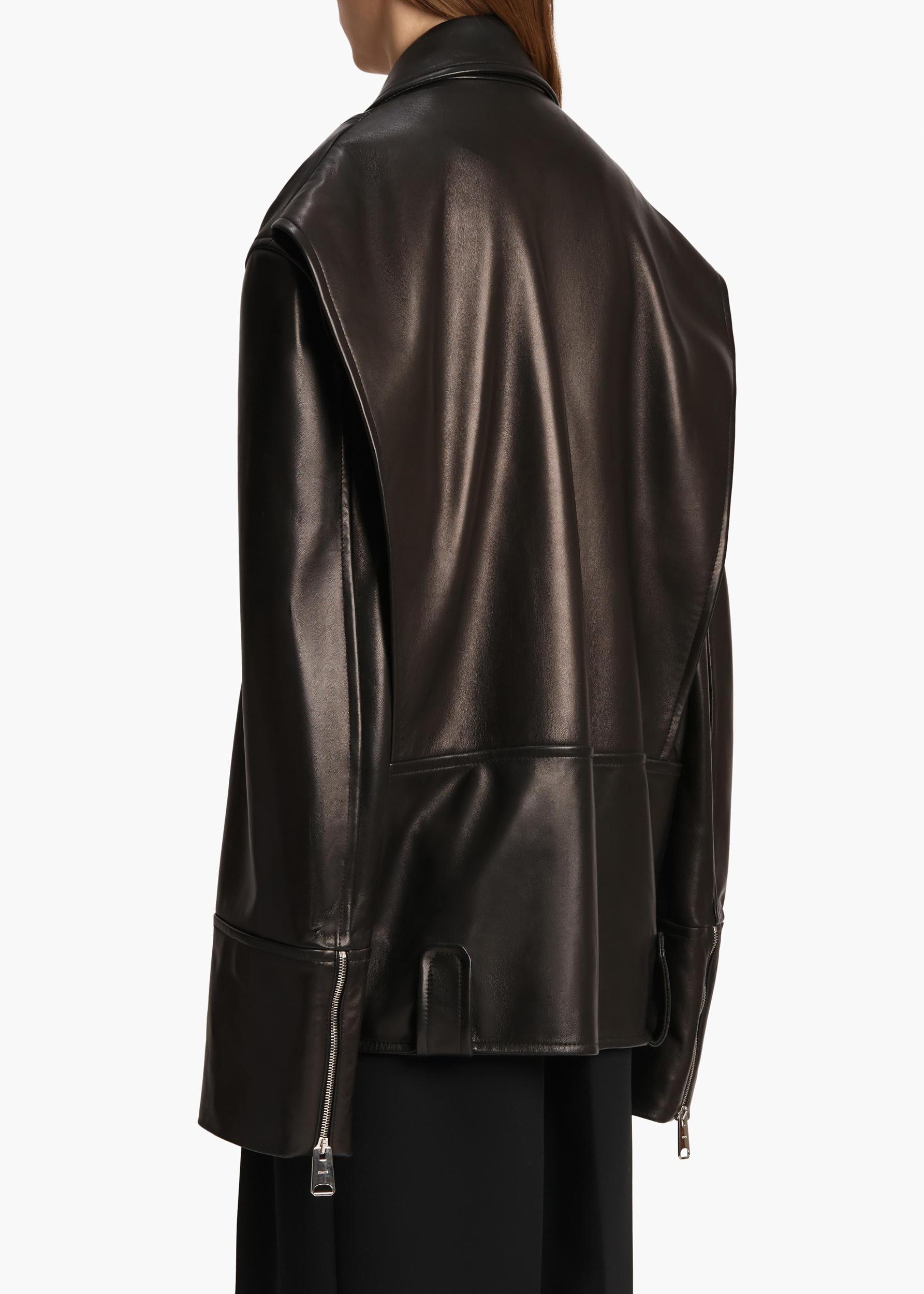 Hansel Jacket in Black Leather Product Image