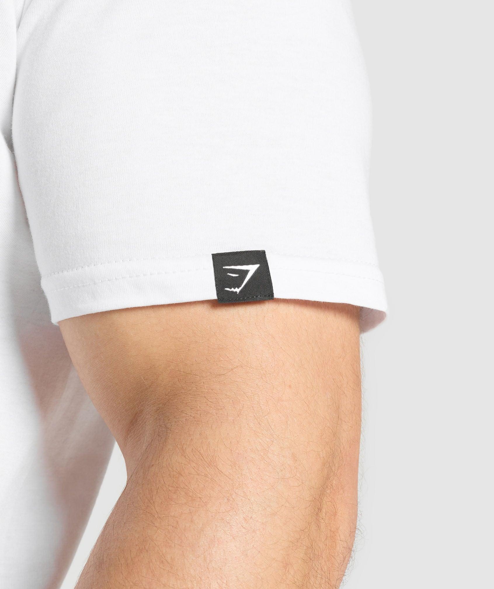 Gymshark T-Shirt 2 Pack - White/Black Male Product Image