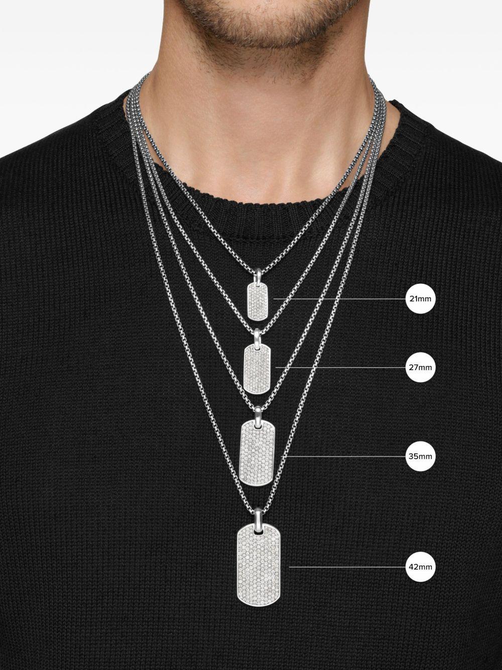 sterling silver Chevron tag (21mm) Product Image