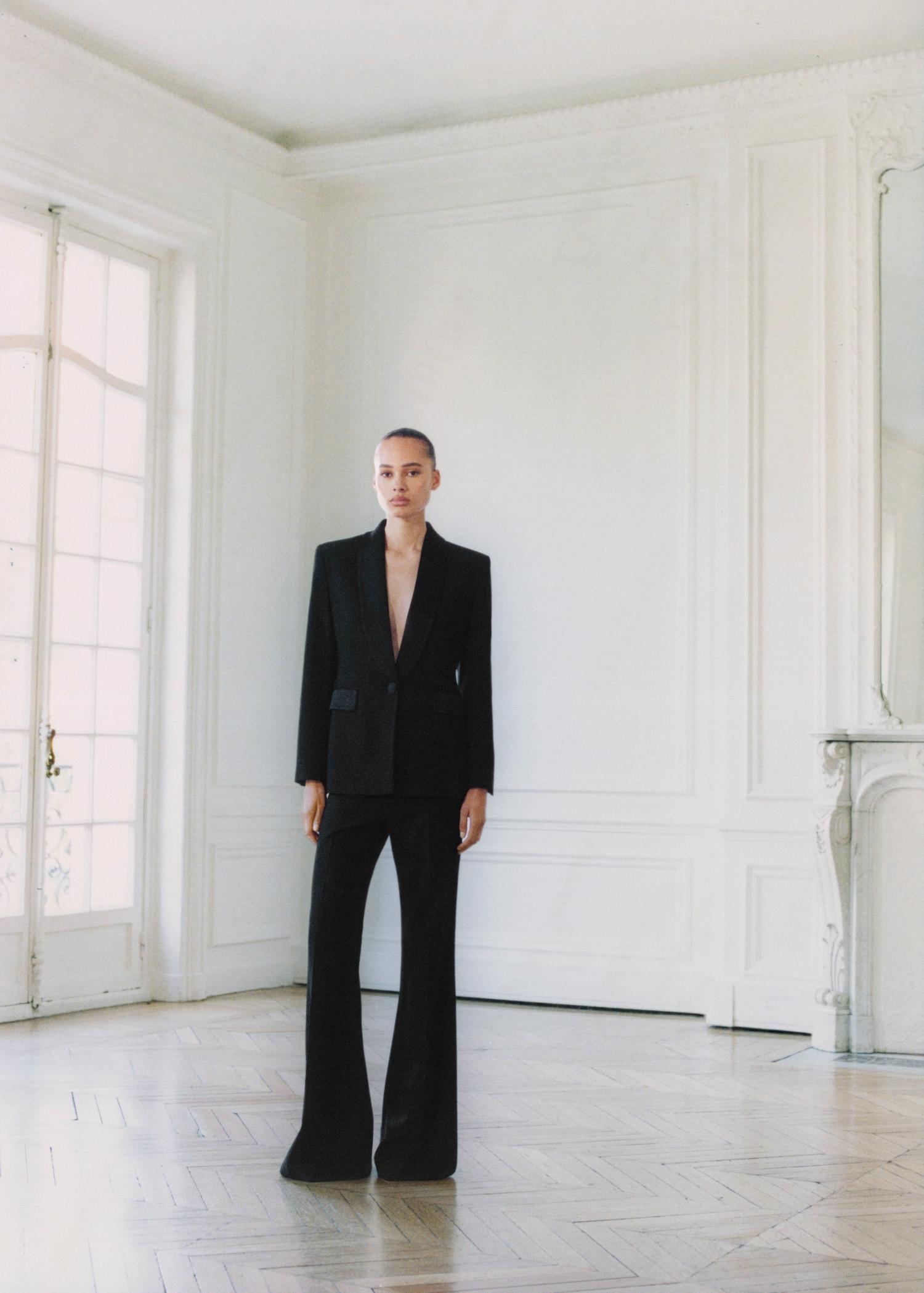 High-waist flared pants - Women | MANGO USA Product Image