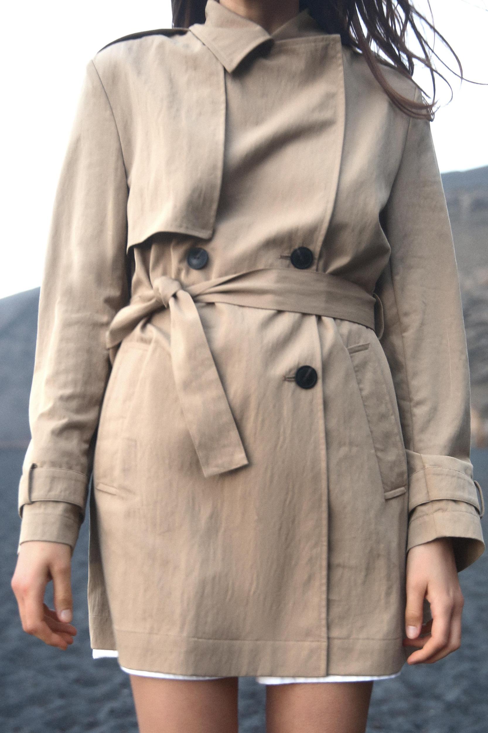 BELTED MIDI TRENCH COAT Product Image