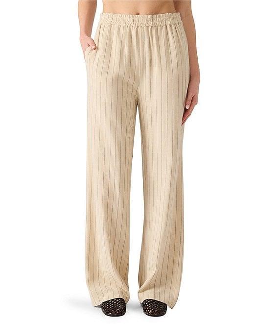 Steve Madden Venetia Pin Stripe Straight Leg Coordinating Pants Product Image