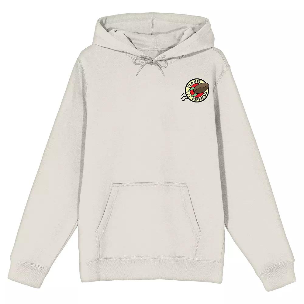 Men's Futurama Planet Espresso Graphic Hoodie,  Product Image