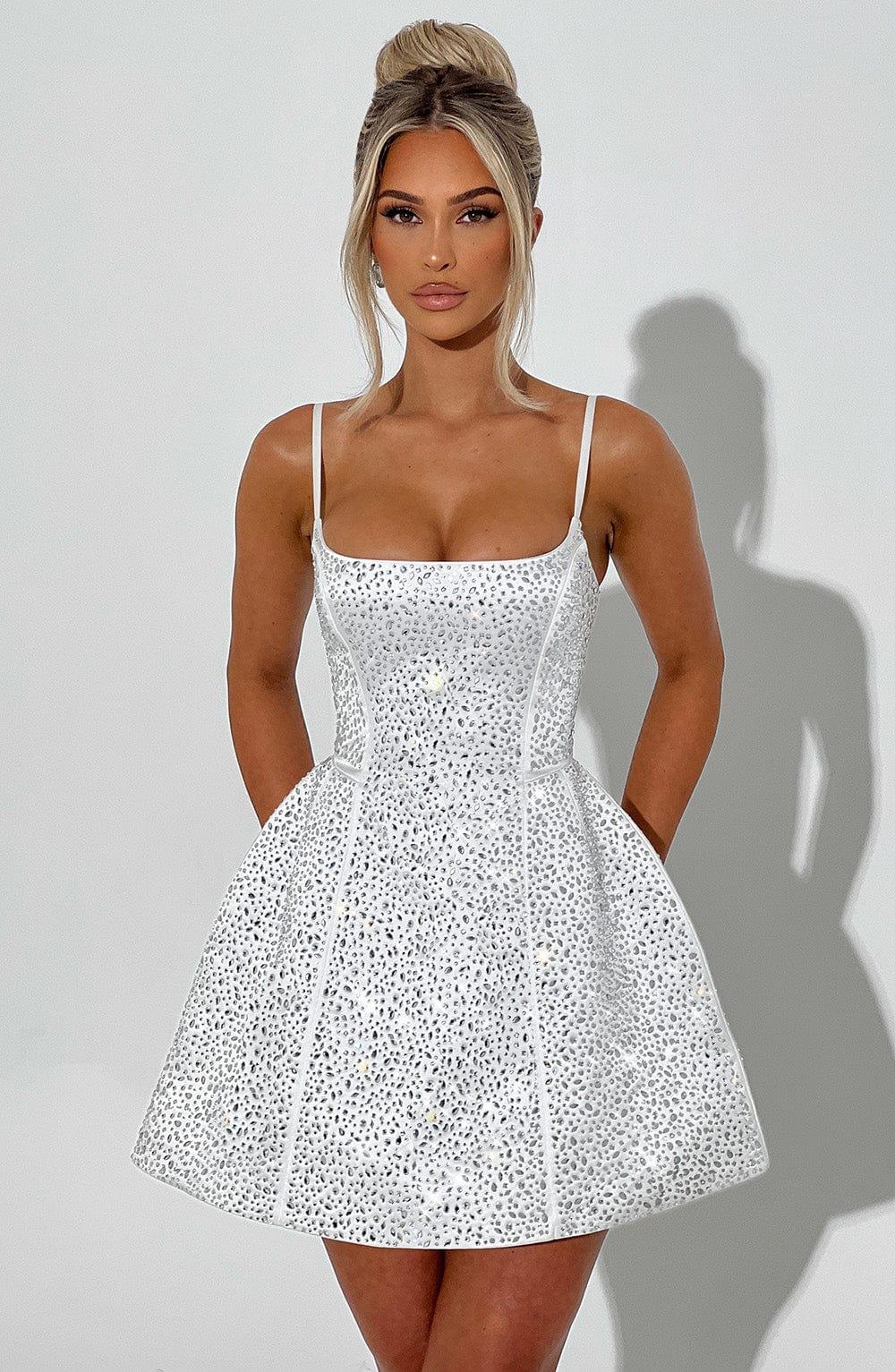 Angelique Mini Dress - Ivory Product Image