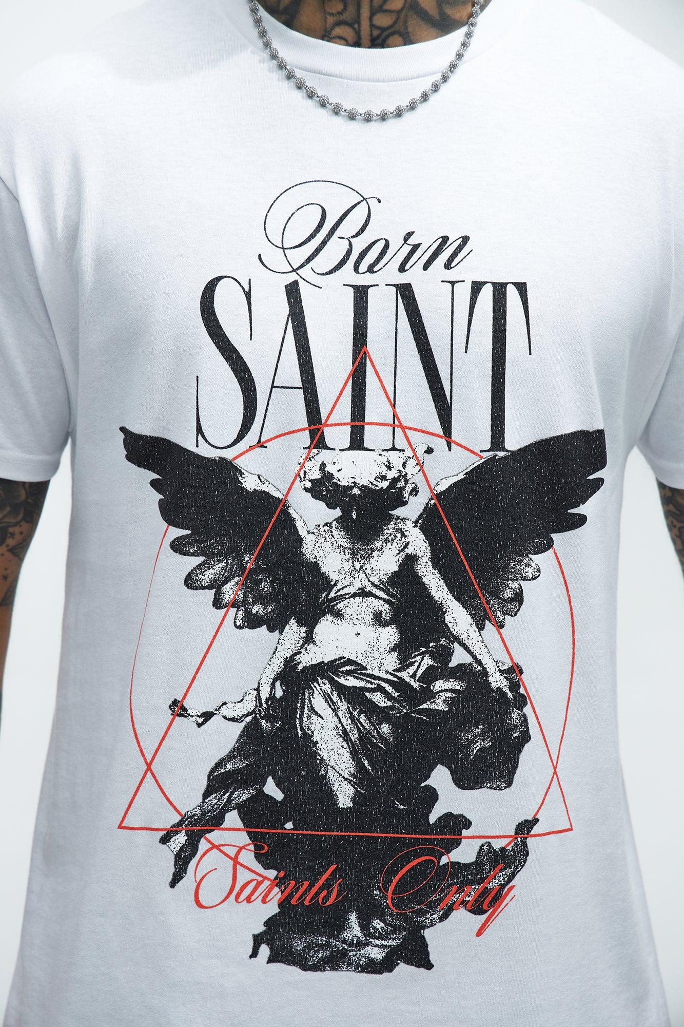 Born Saint Short Sleeve Tee - White Product Image