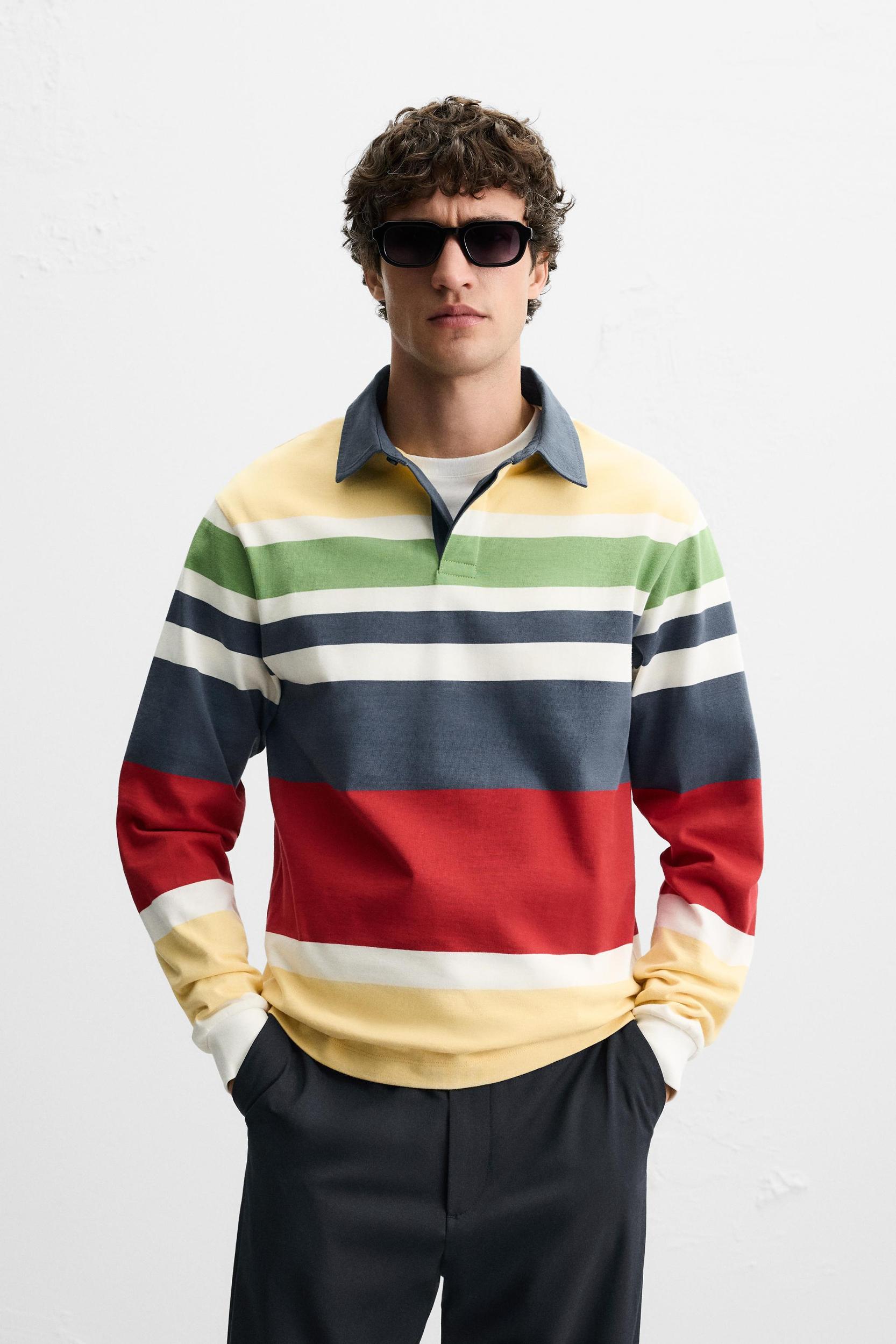 STRIPED POLO SHIRT Product Image