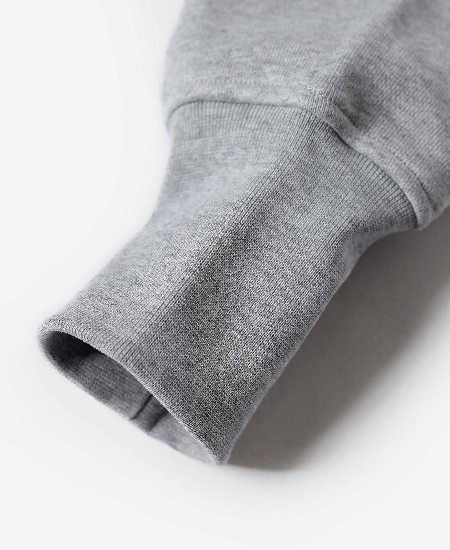 17.5 oz Terry Cloth Full-Zip Hoodie - Gray Product Image