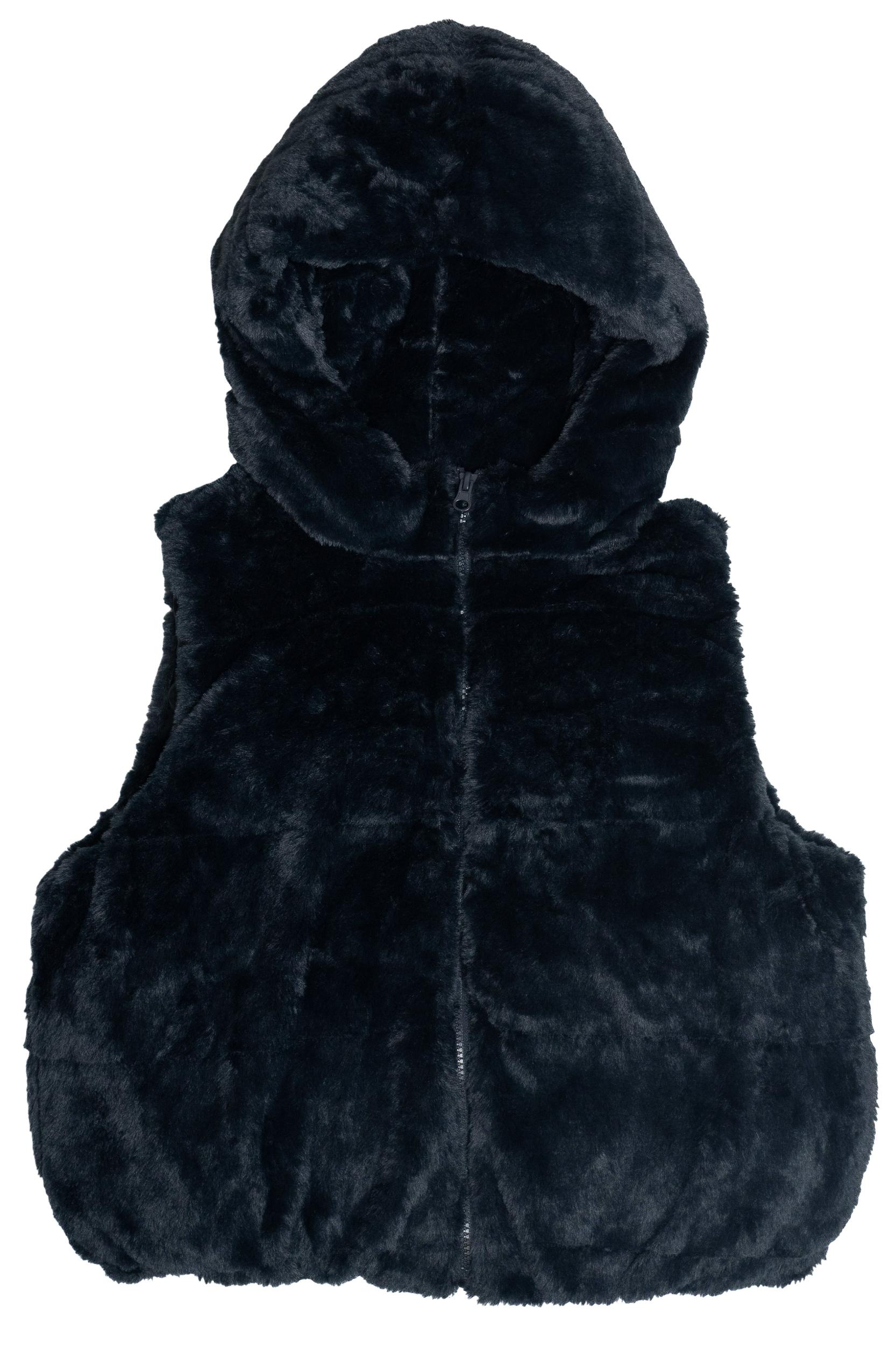 Faux Fur Hooded Vest Product Image