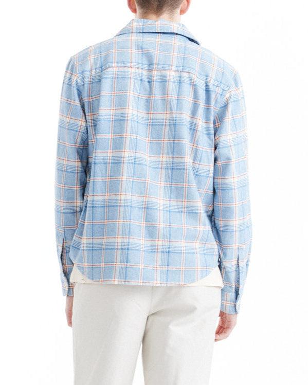 Vacay Check Shirt - Sky Blue Product Image