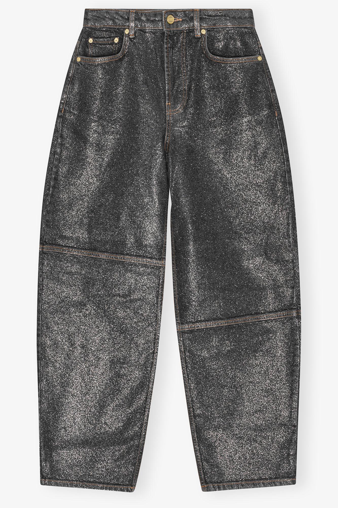 Shimmery Foil Stary Jeans Product Image
