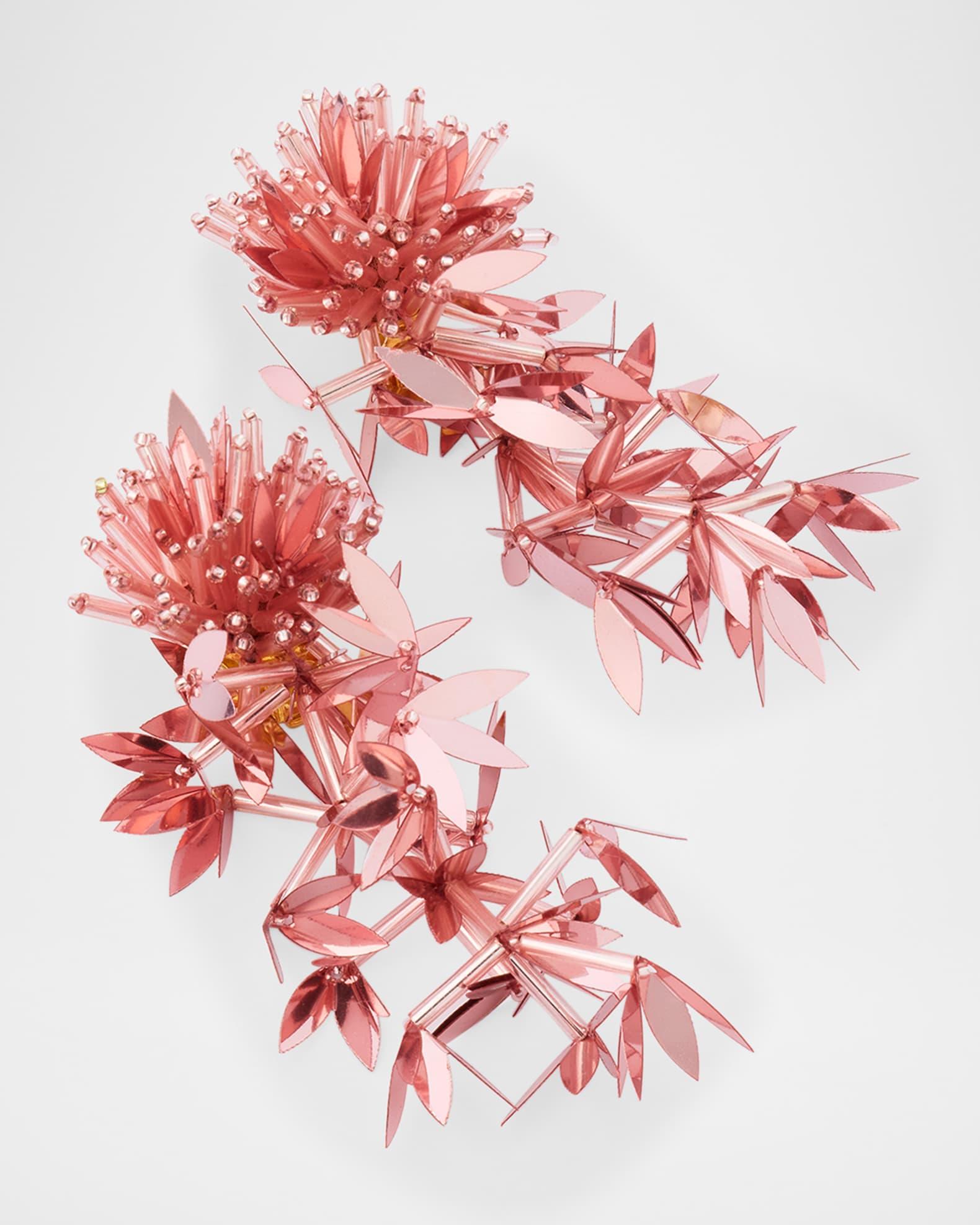 Leaf Tassel Dangle Earrings Product Image