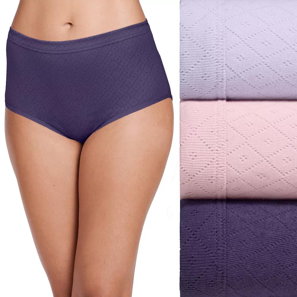 Women's Jockey® Elance Breathe 3-pack Pointelle Briefs Panty Set 1542,  Product Image