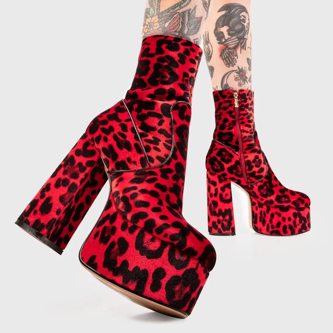 Adore You Platform Ankle Boots Product Image