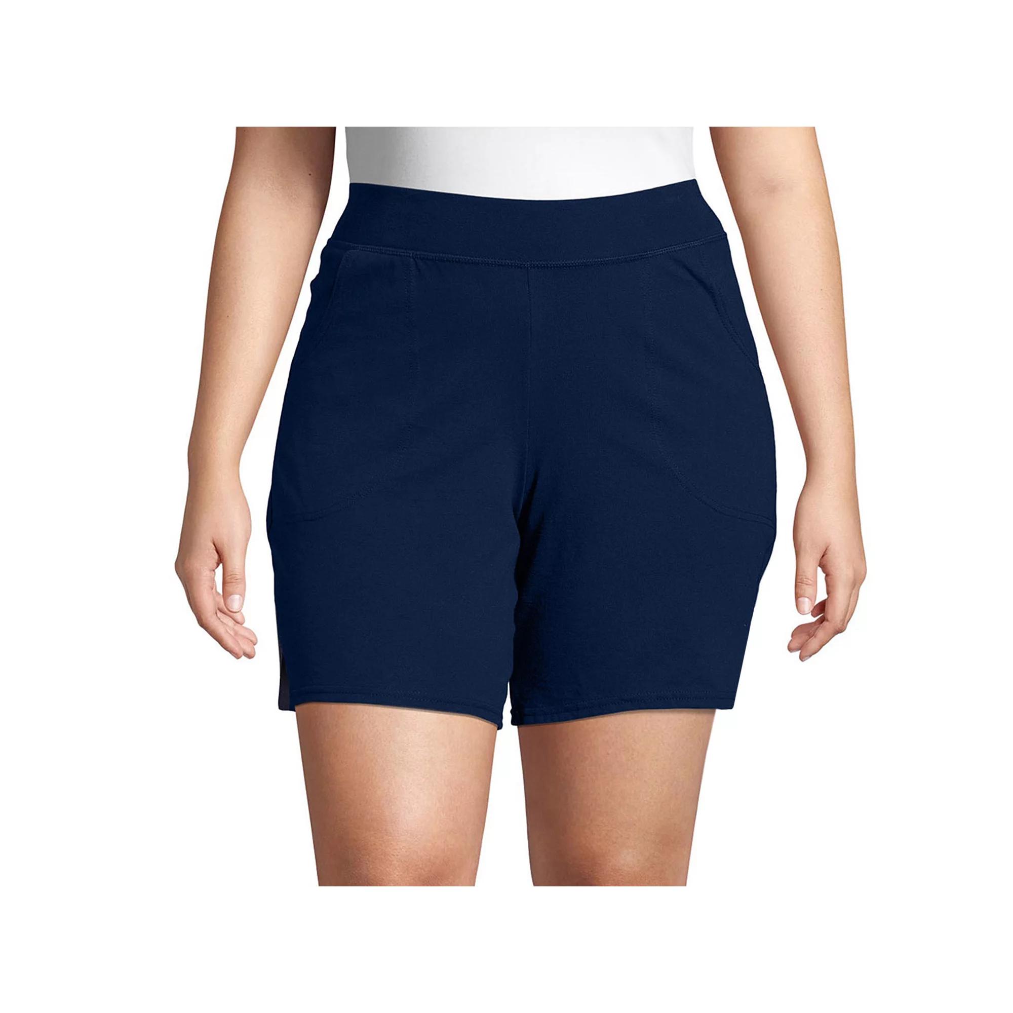 Plus Size Just My Size Pocket Jersey Shorts, Womens Product Image