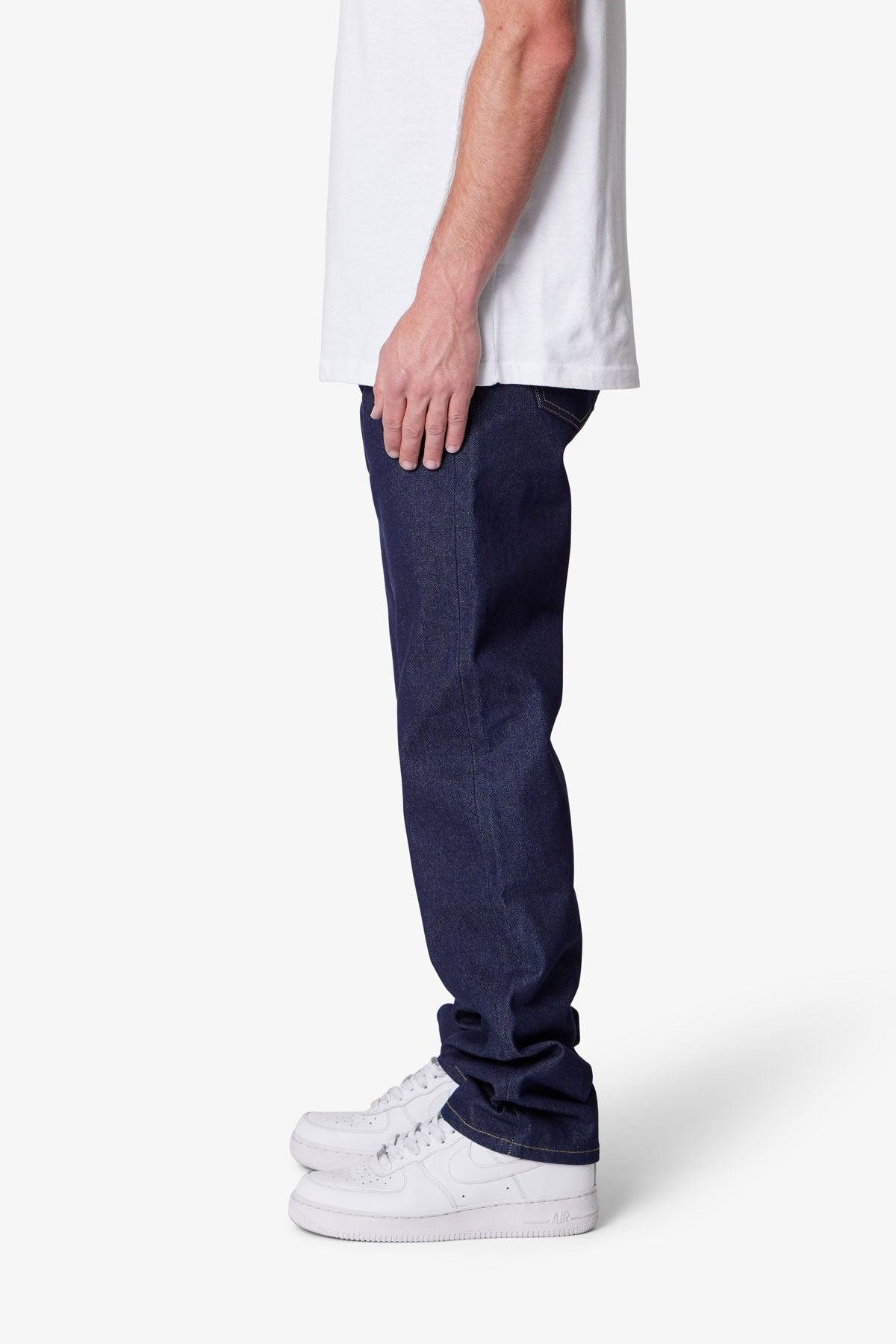 Raw Straight Denim - Rinsed Indigo Product Image