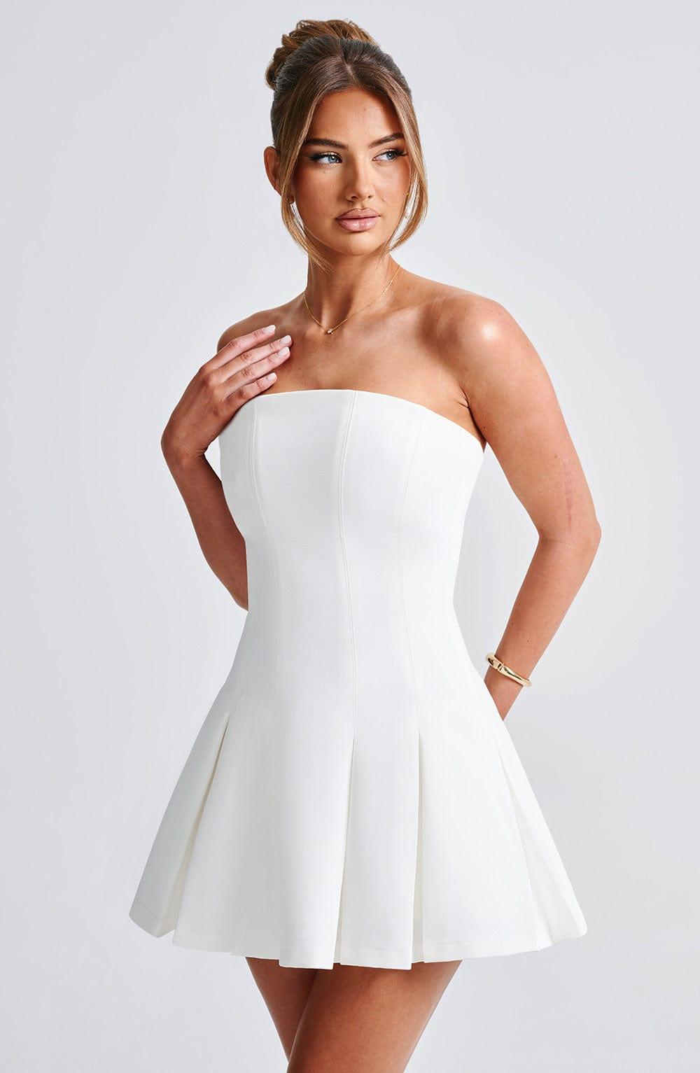 Bryony Mini Dress - Ivory Product Image