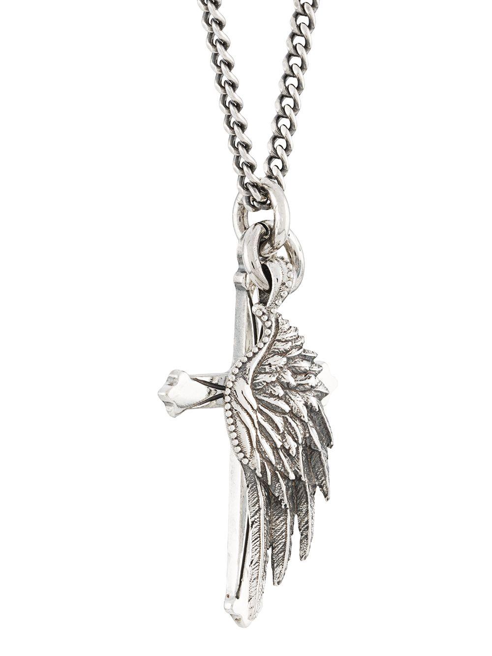 Wing and Cross pendant necklace Product Image