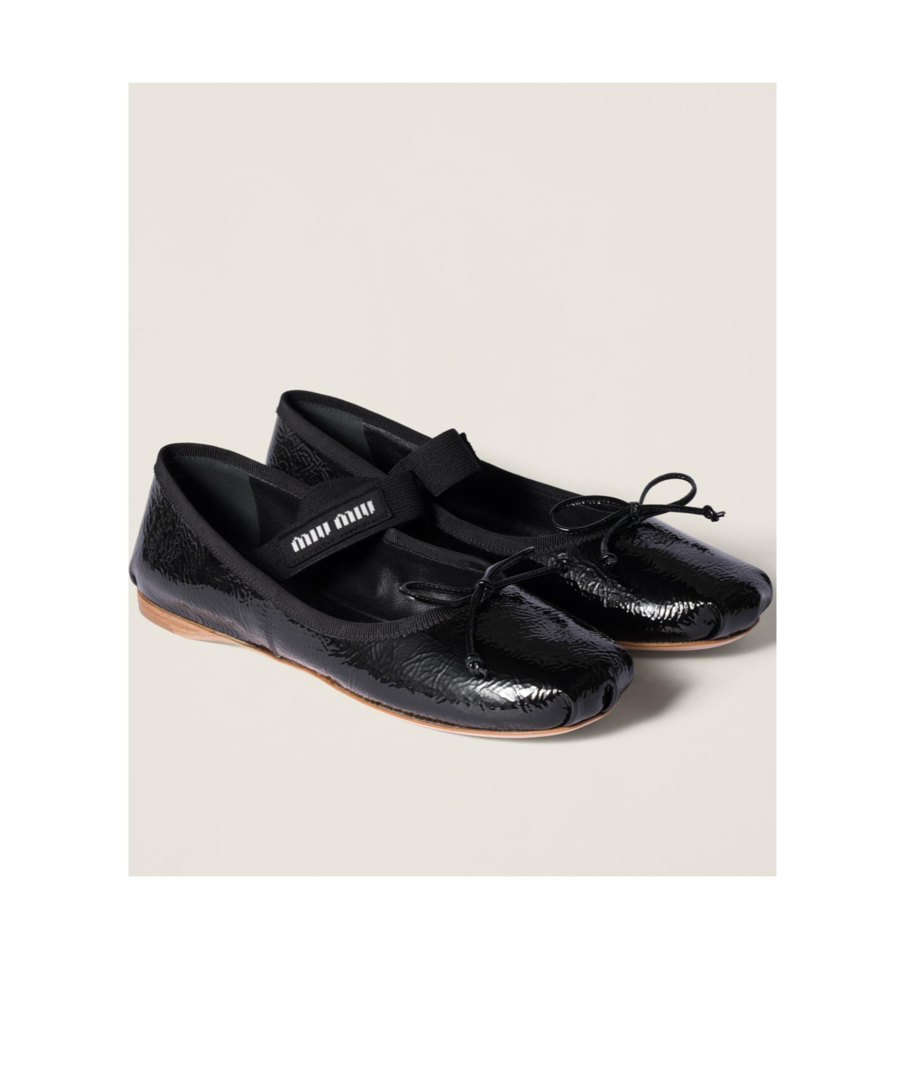 logo-strap ballerina shoes Product Image