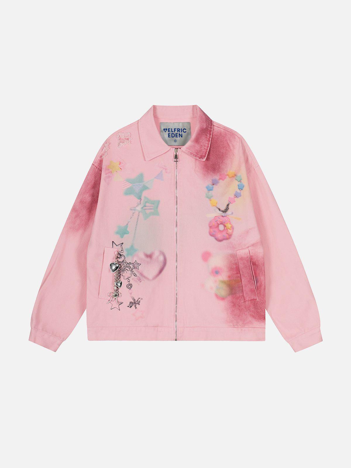 Aelfric Eden Fantasy Print Dirt Color Jacket Product Image