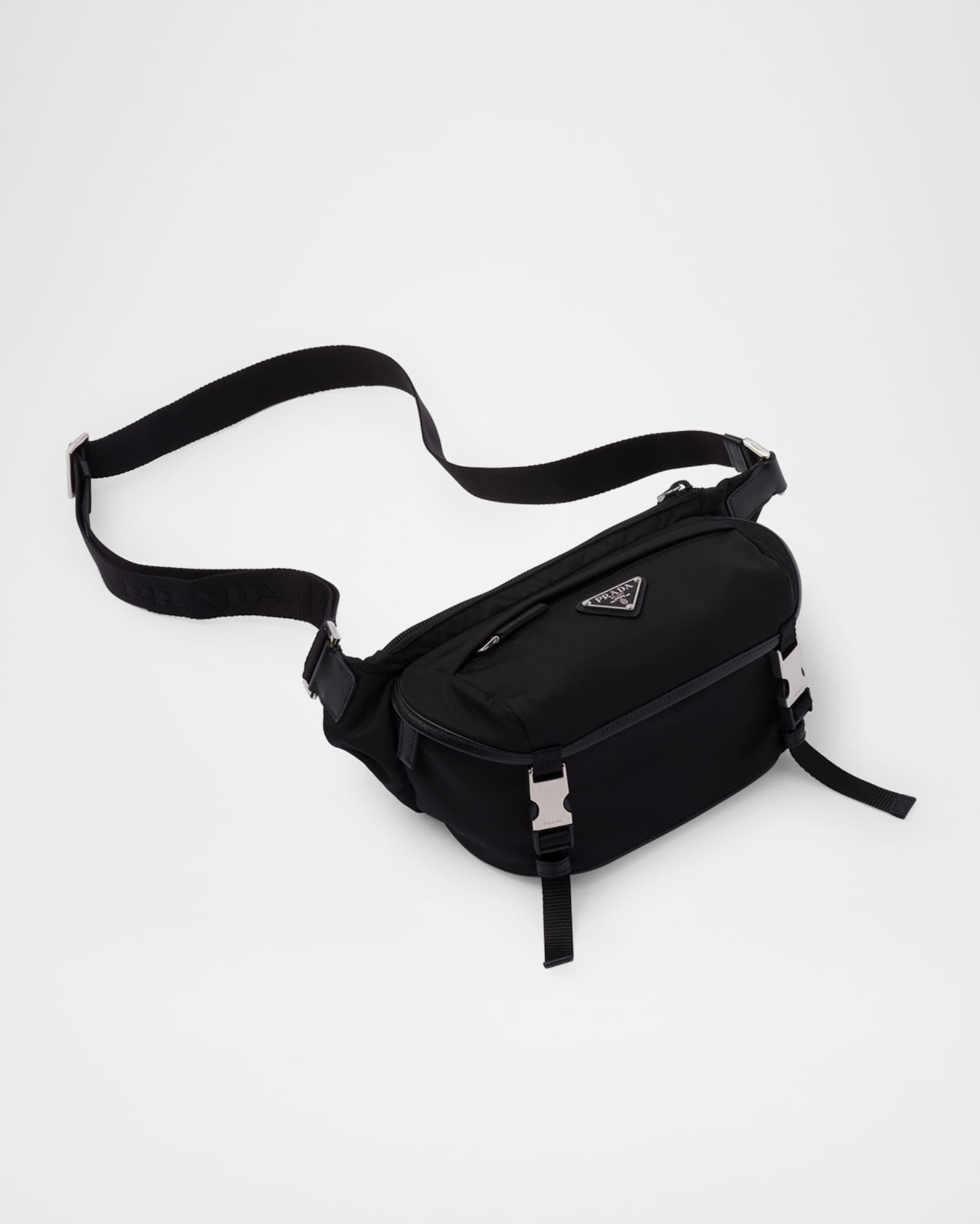 Men's Re-Nylon and Saffiano Leather Shoulder Bag Product Image