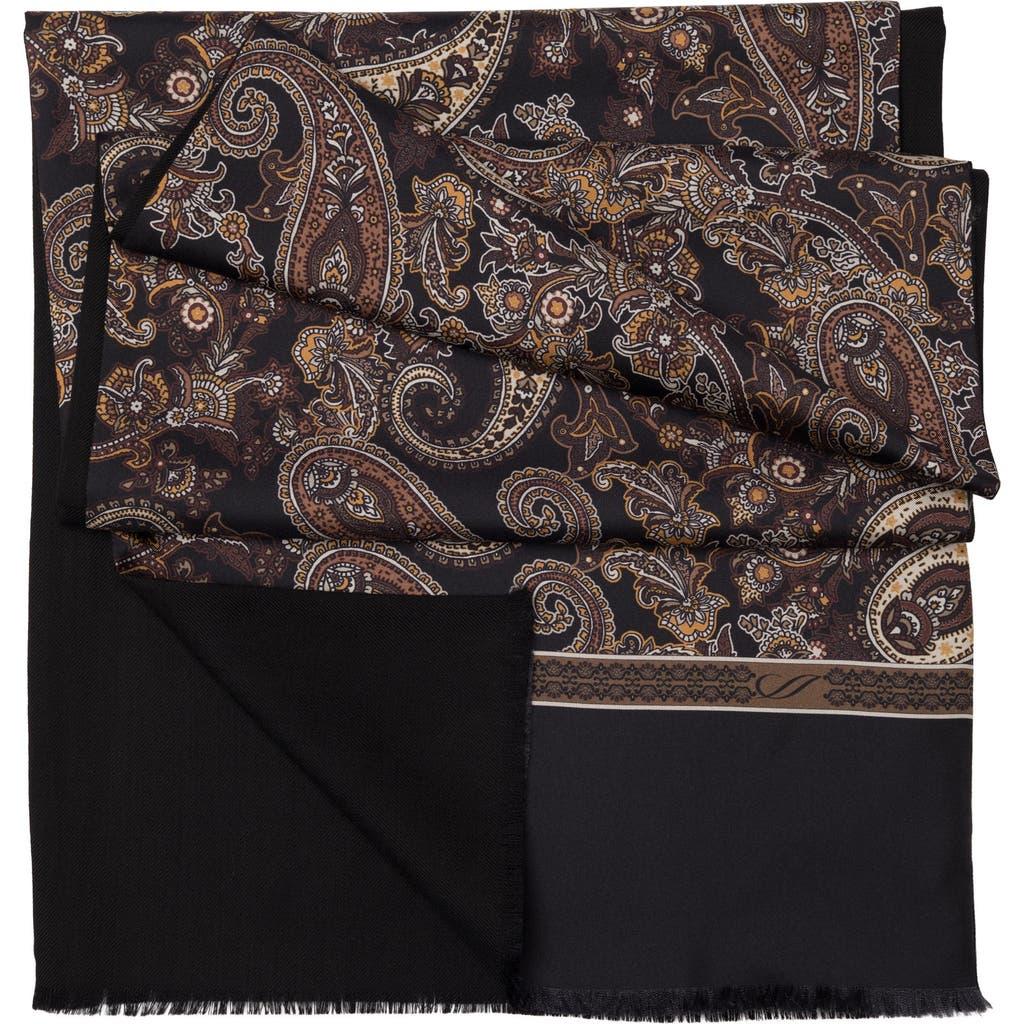 Elizabetta Venezia - Wool Backed Silk Scarf for Men in Black And Brown at Nordstrom Product Image