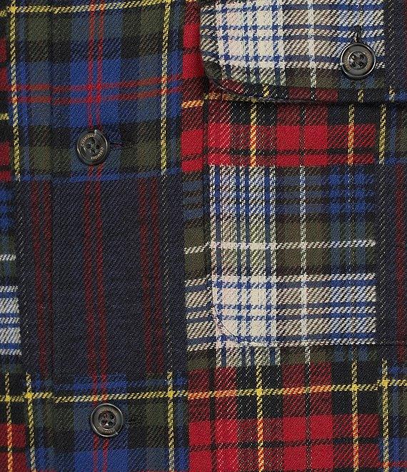 Cremieux Blue Label Patchwork Shirt Jacket Product Image