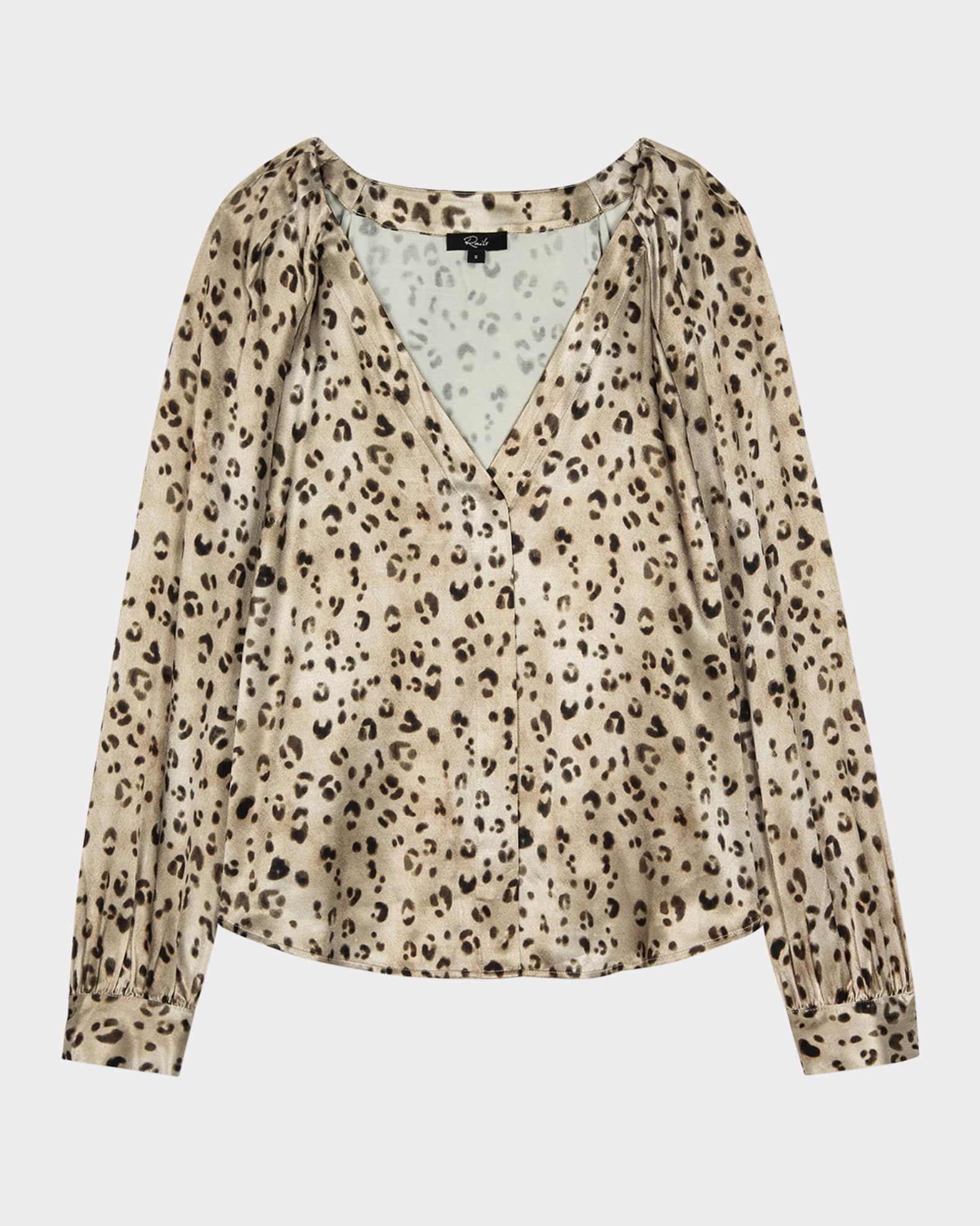 Sandra Leopard Blouse Product Image
