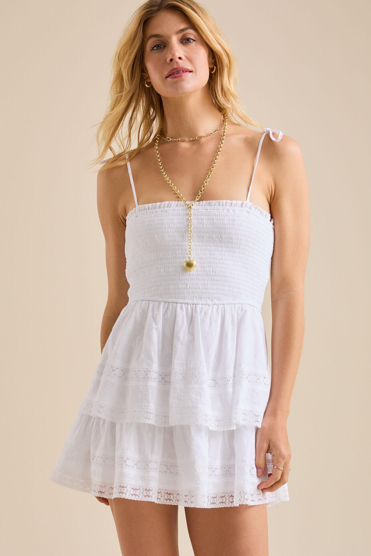 Jacky Lace Mini Dress Product Image