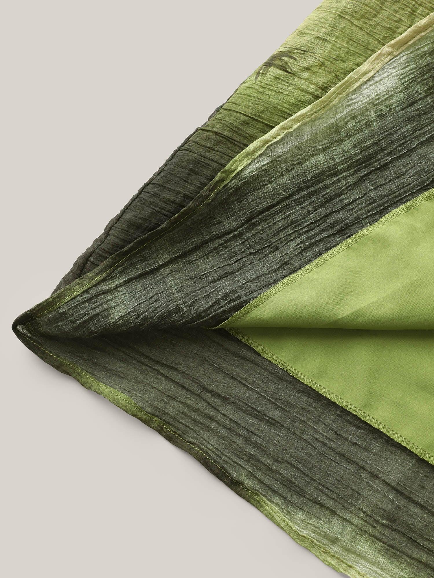 Tie-Dye Pattern Pockets Midi Dress Female Product Image