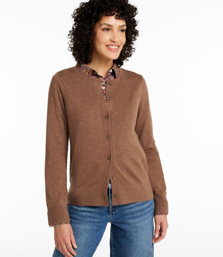 Women's Essential Merino Wool Sweater, Cardigan Product Image