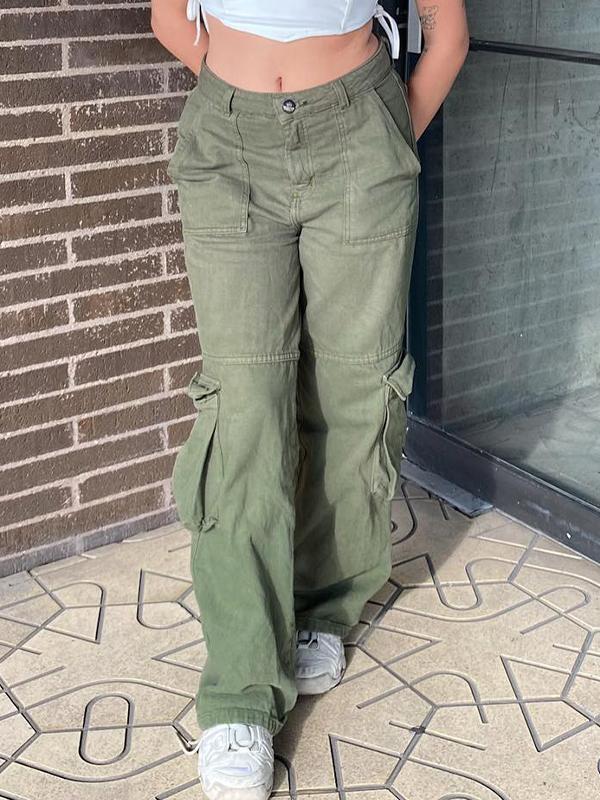 American Loose Pockets Cargo Jeans Product Image