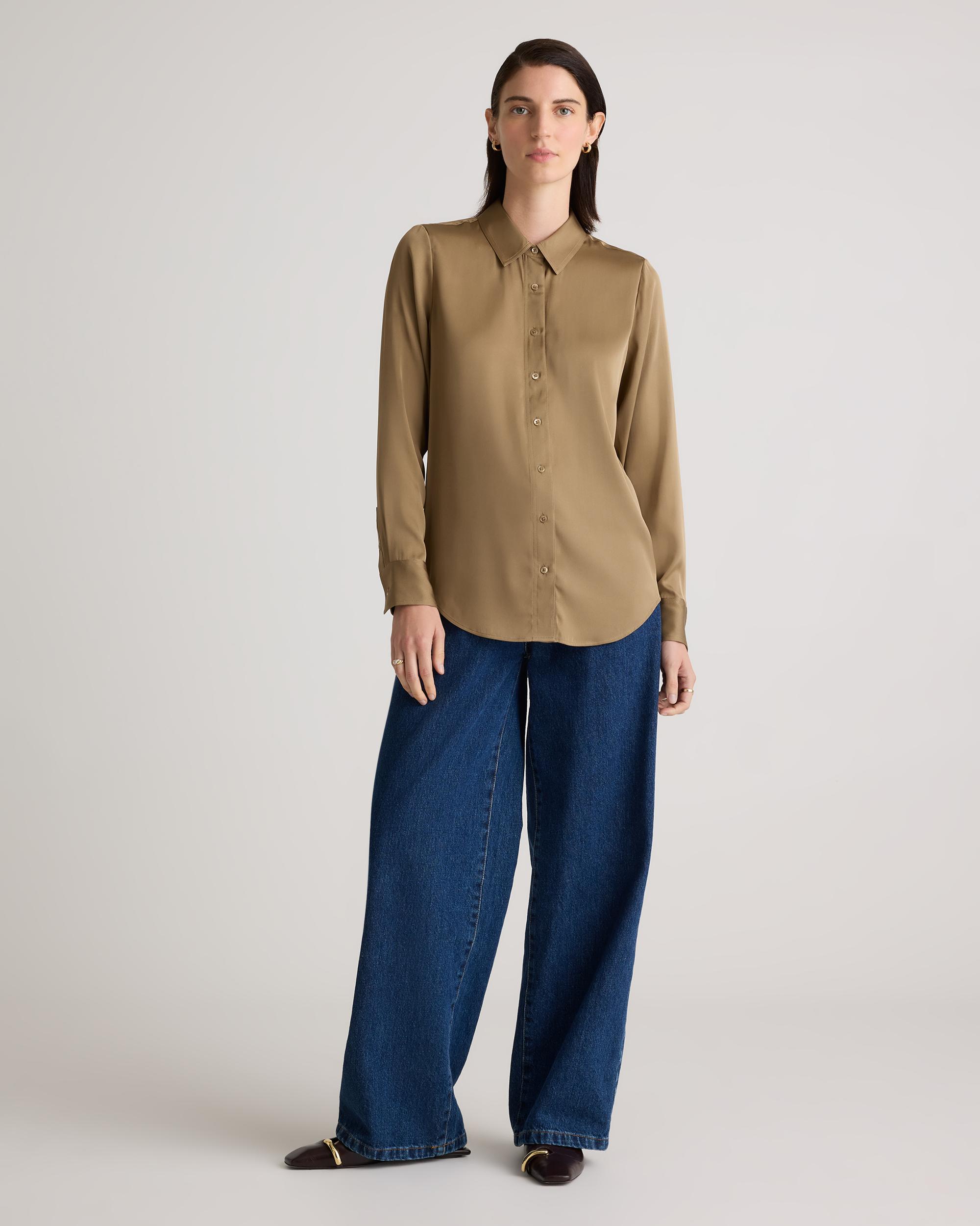 Quince | Women's Washable Stretch Silk Blouse Product Image