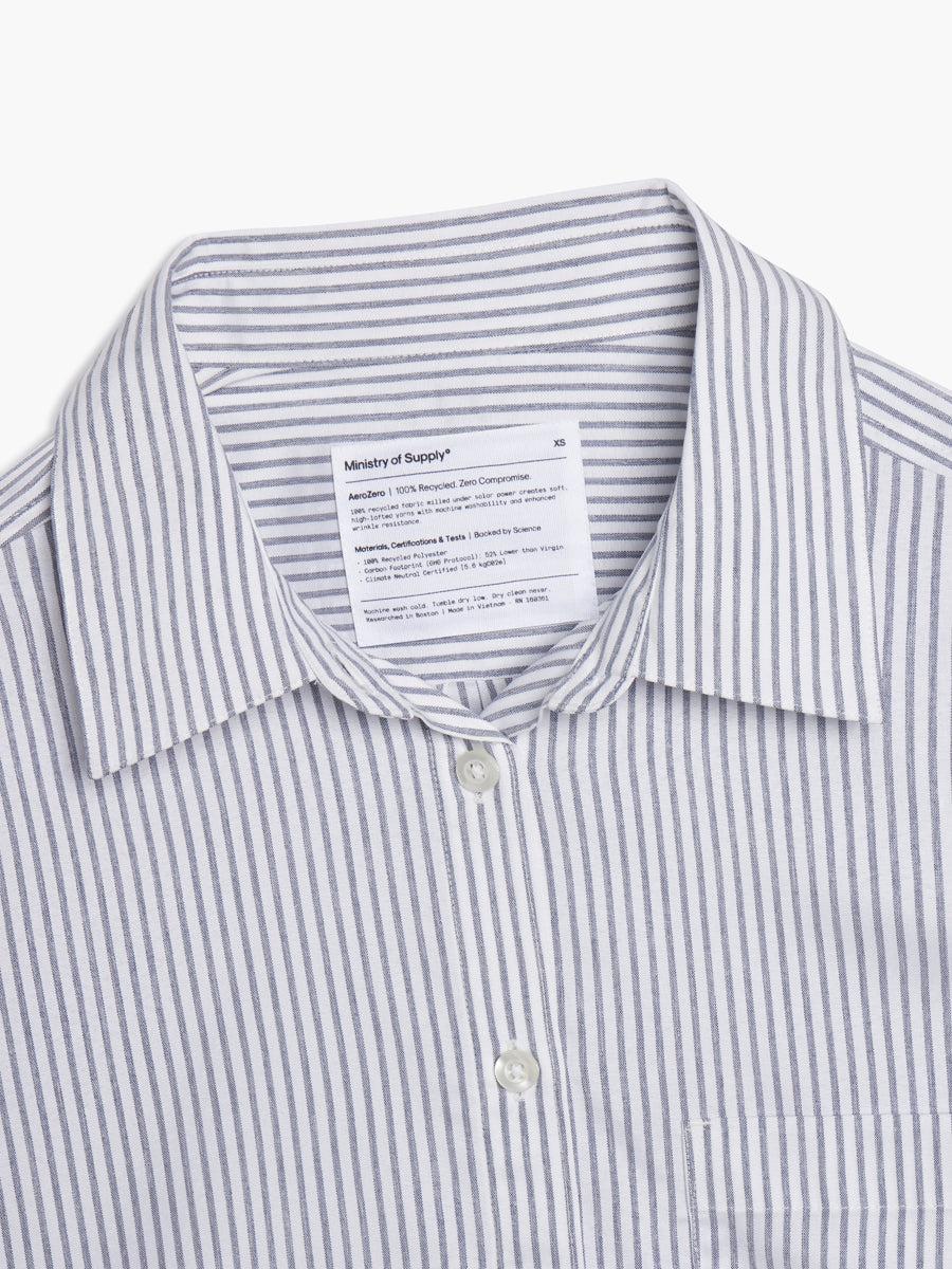 Women's AeroZero Relaxed Shirt - Blue Linen Stripe Female Product Image