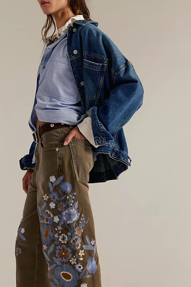 We The Free Willow Floral Embroidered Jeans Product Image