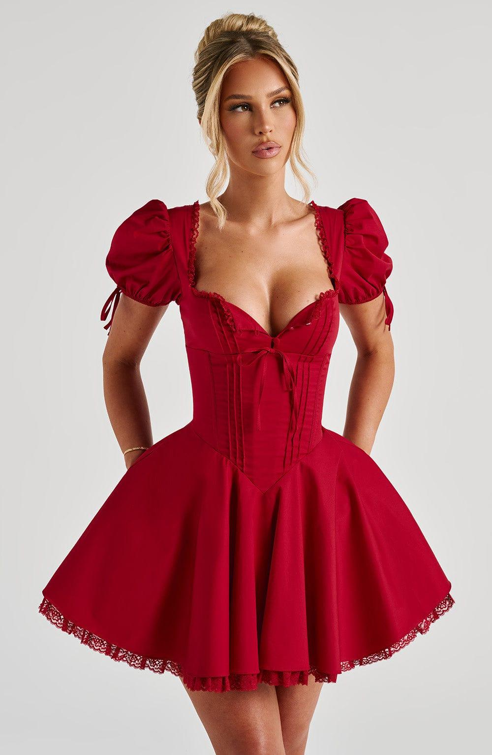 Annie Mini Dress - Red Product Image