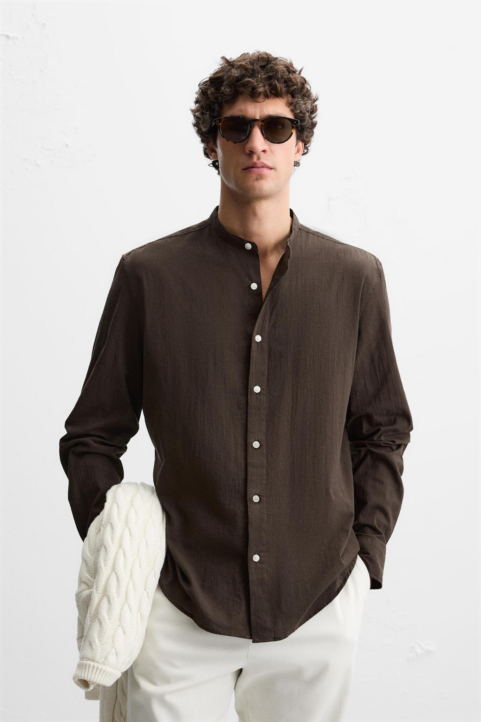 WRINKLED LOOK SHIRT Product Image