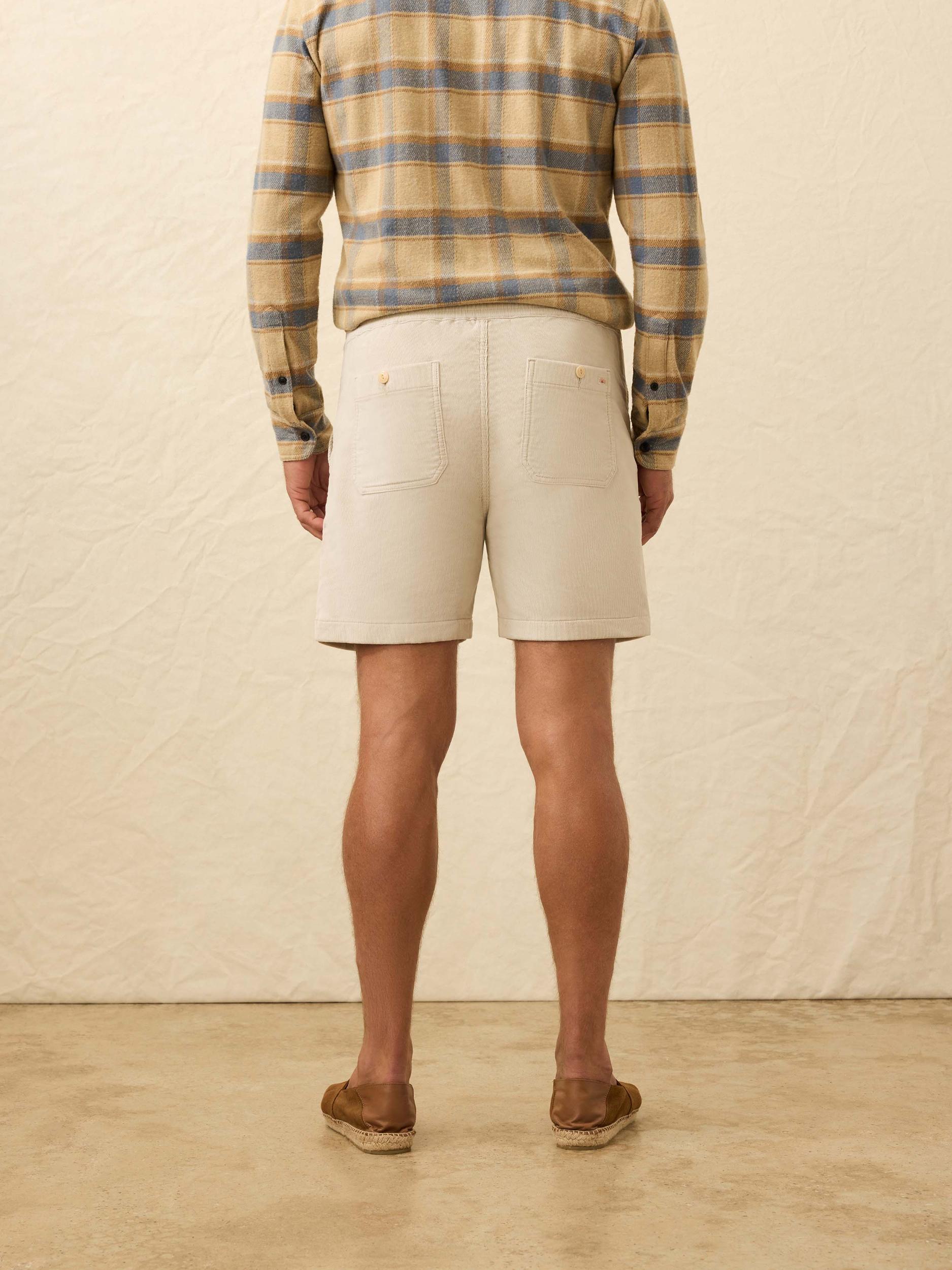 Corduroy Drawstring Utility Short - Plaza Stone Male Product Image