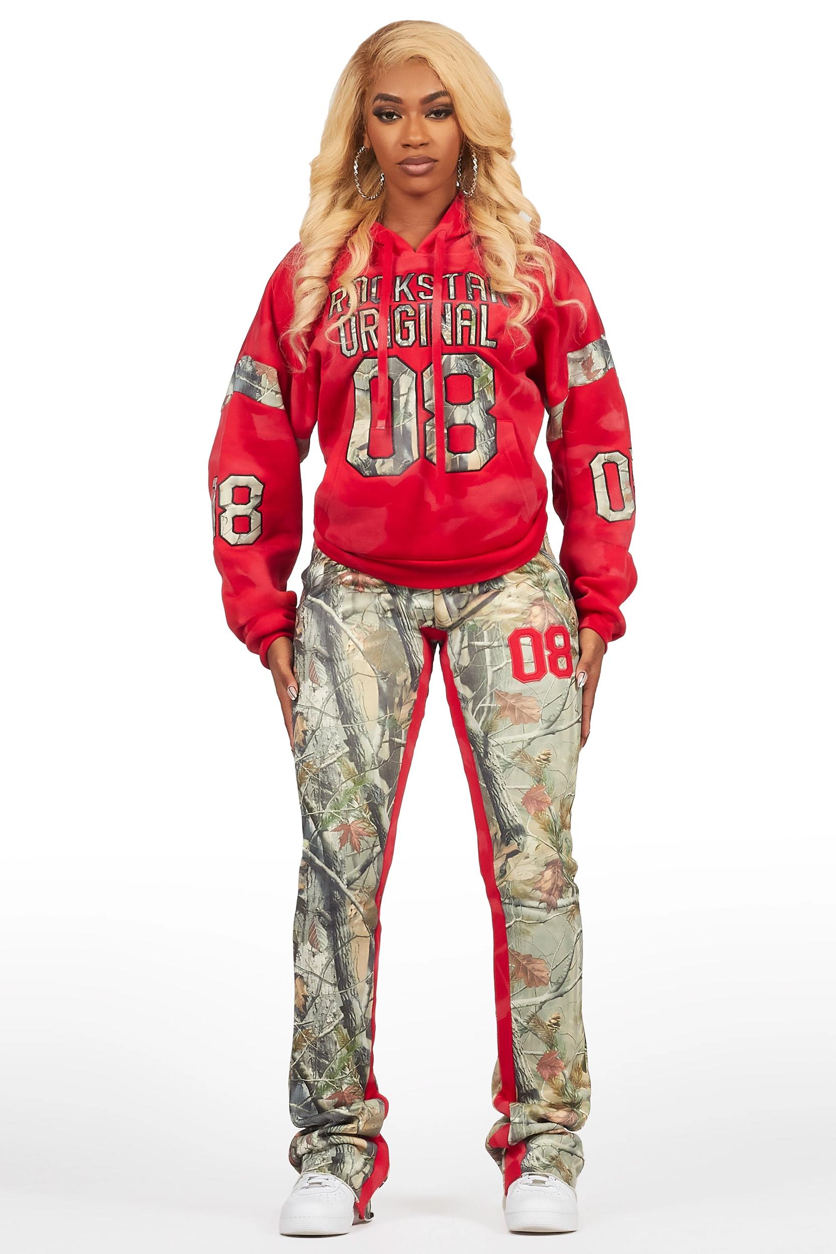 Eniyha Red/Camo Stacked Trackset Female Product Image