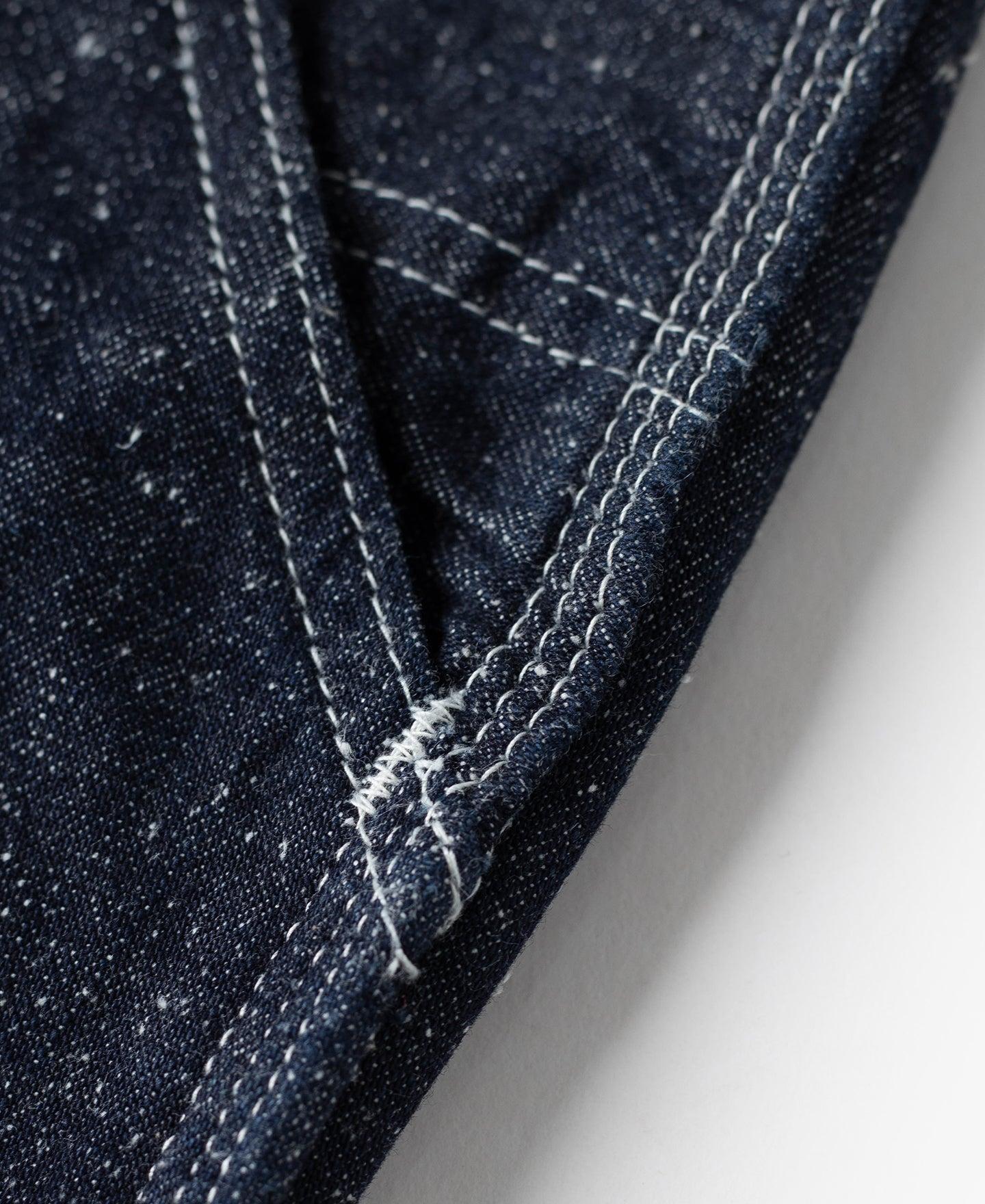 Slub Pearl Yarn Indigo Denim Carpenter Pants Product Image