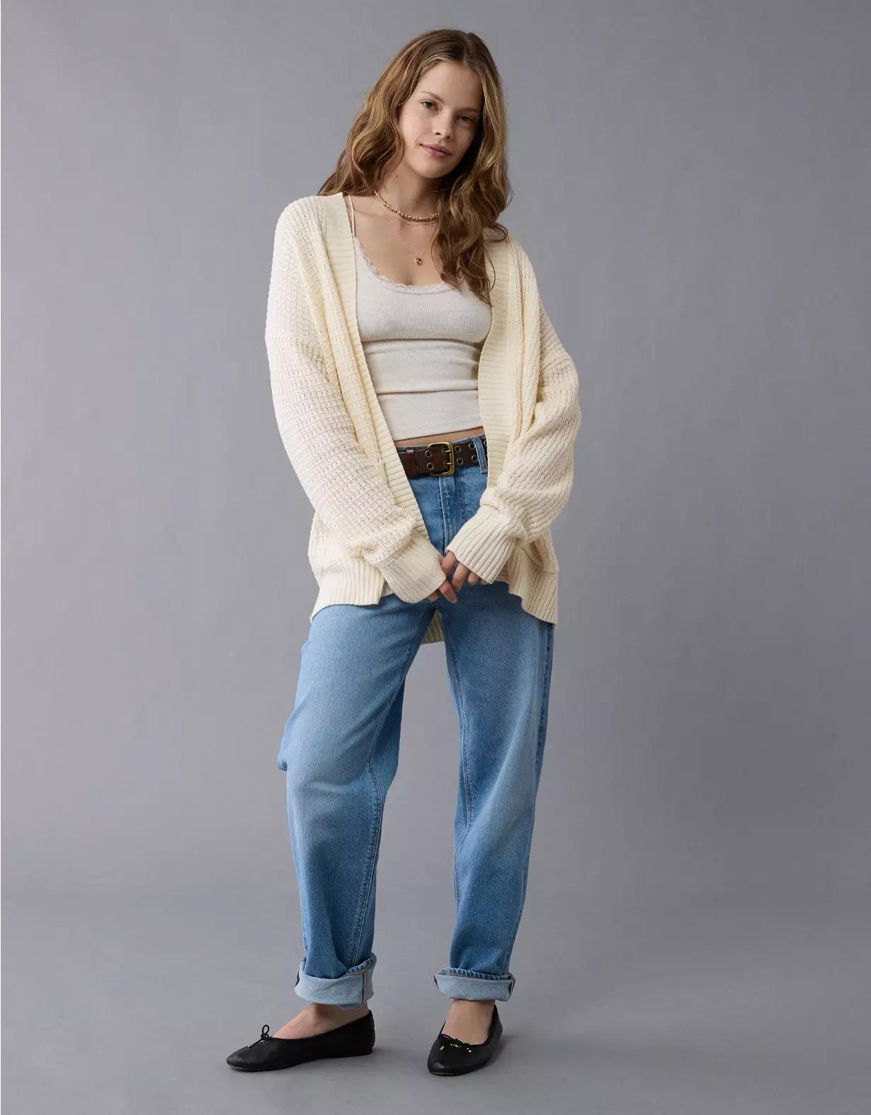 AE Open Stitch Cardigan Product Image