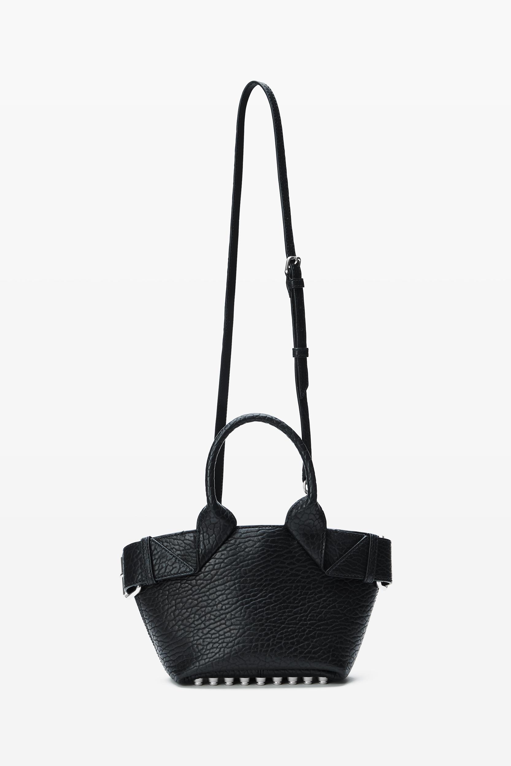 Black Small Leather Rhett Tote Product Image
